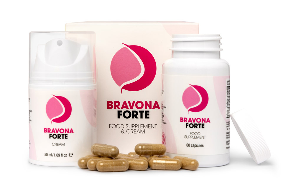 Bravona Forte - suplemento para el aumento de senos